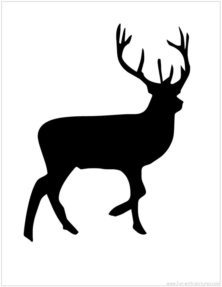 Reindeer Silhouette Free Printable | Silhouettes | Pinterest