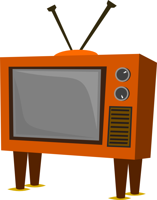 Clipart - Funky Old TV
