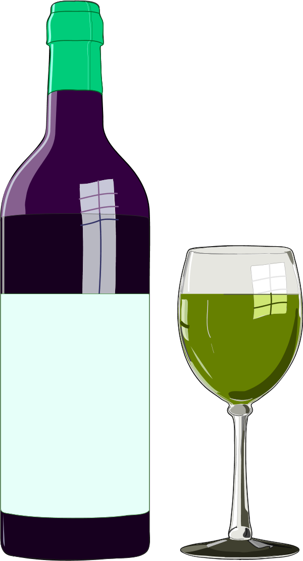 clipart wine glasses and bottles - photo #22