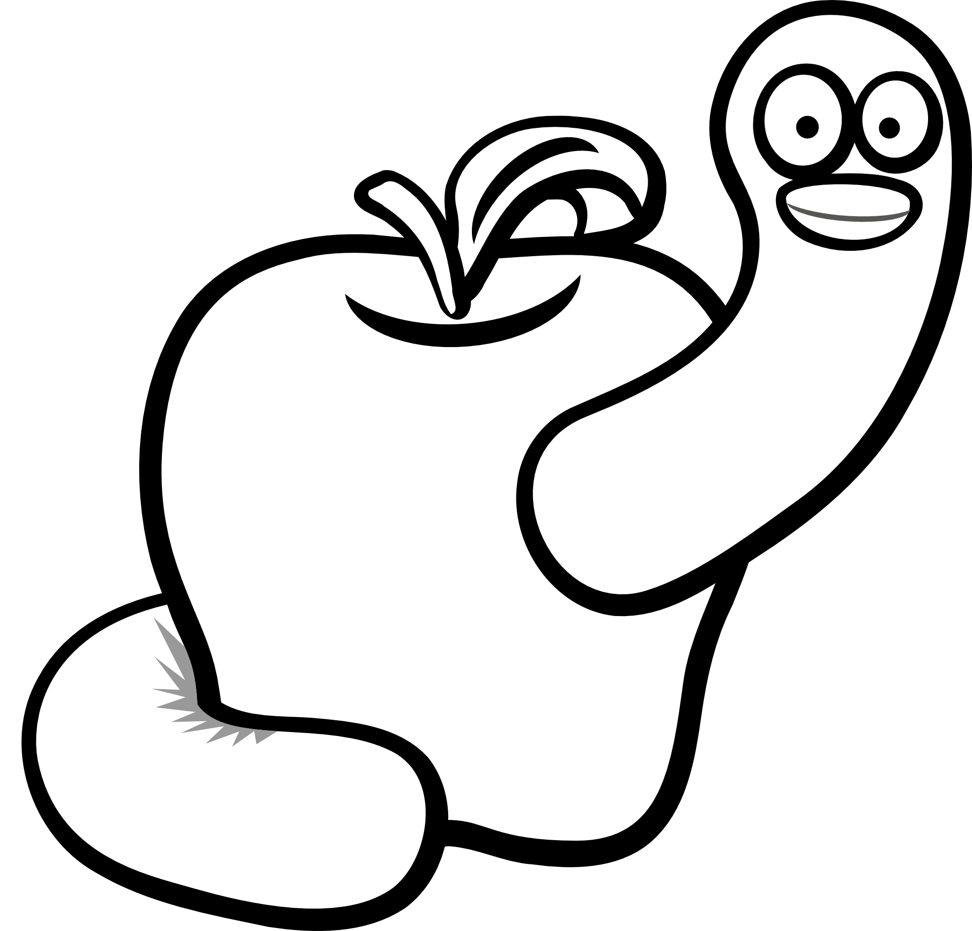 Pix For > Worms Clipart Black And White