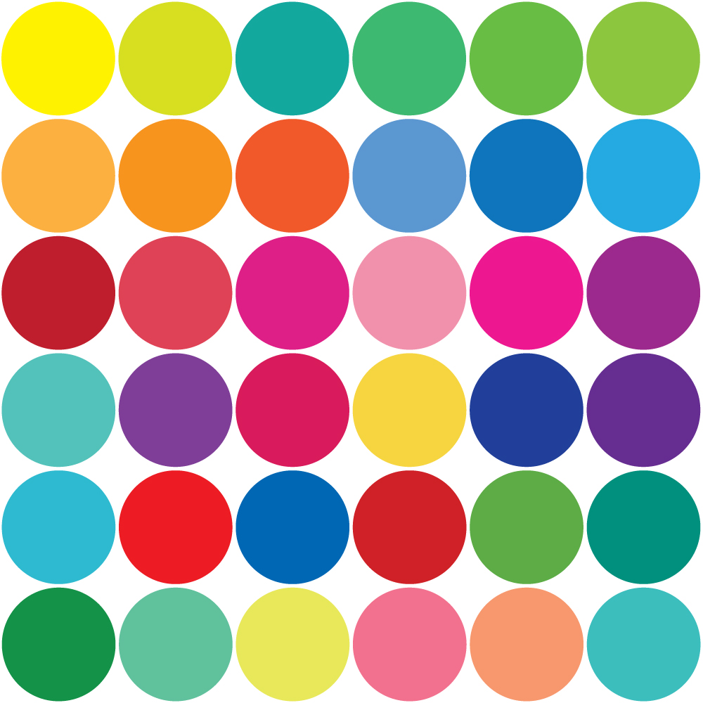 Wallpapers For > Rainbow Polka Dot Wallpaper