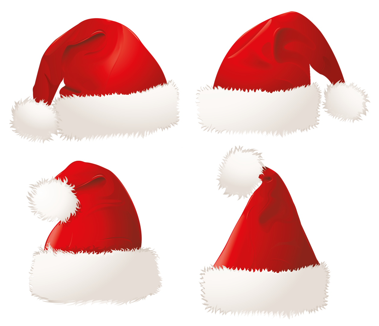 Christmas Santa Hats PNG Clipart Picture - Cliparts.co