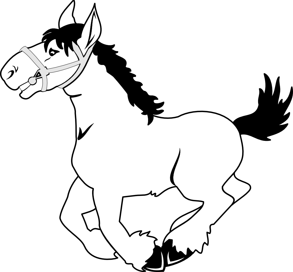 Horse Clip Art Black And White - ClipArt Best