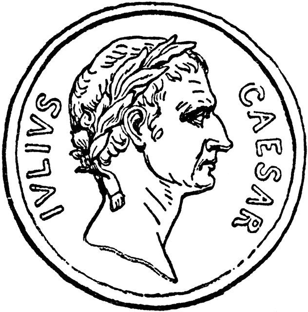 Caesar Coin | ClipArt ETC
