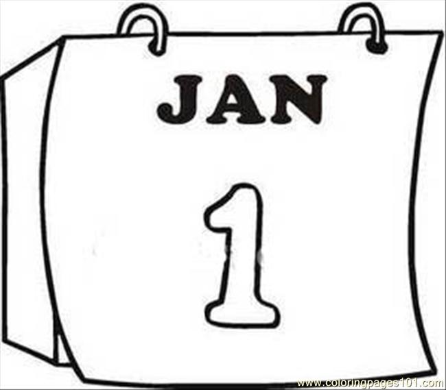 Coloring Pages Calendar Page Clipart Image (Other > Calendar ...
