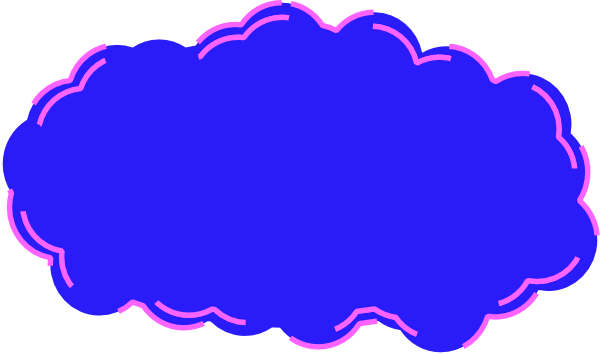 Blue Cloud clip art - vector clip art online, royalty free ...