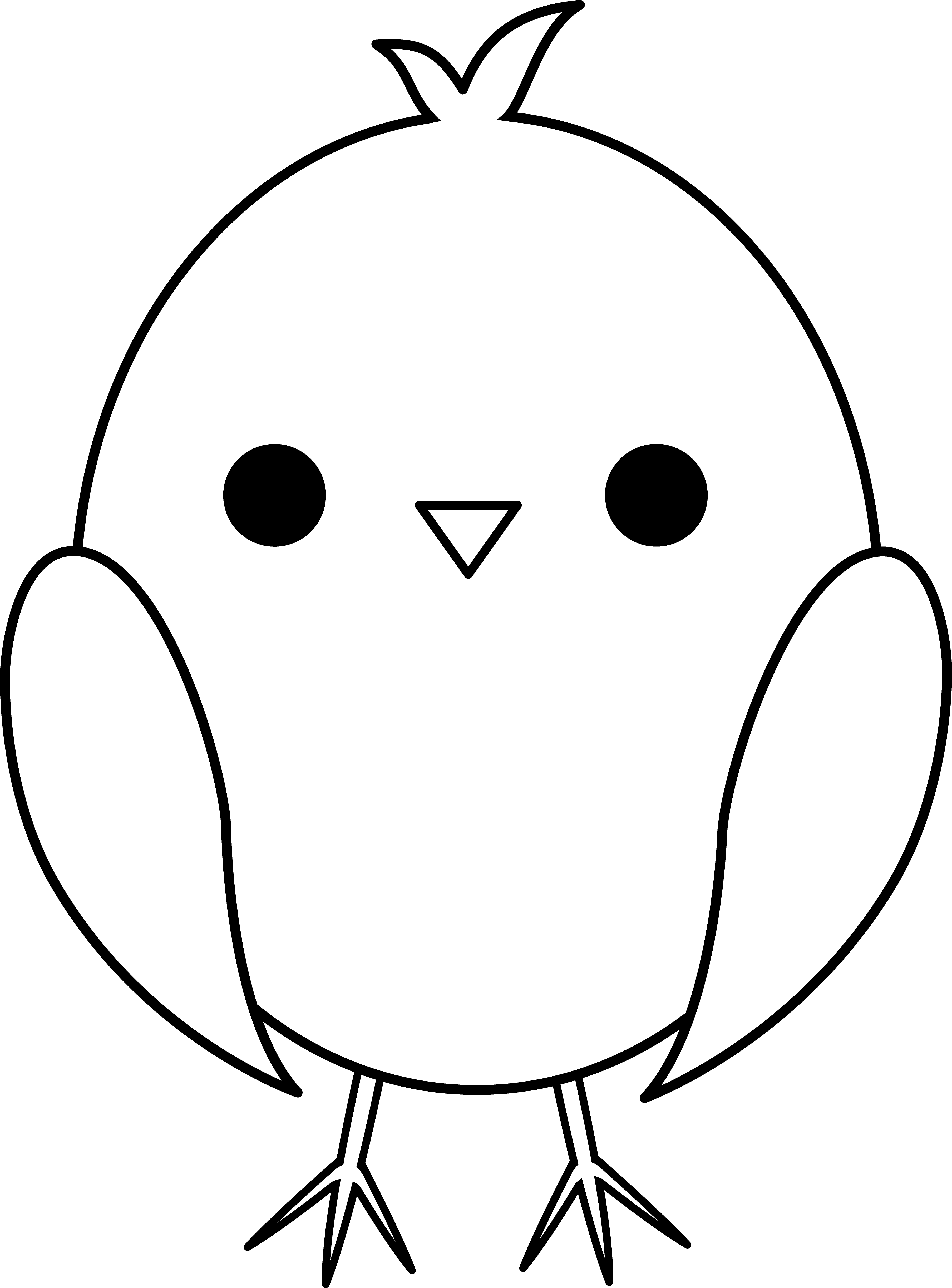 Baby Chicken Clipart Black And White | Clipart Panda - Free ...