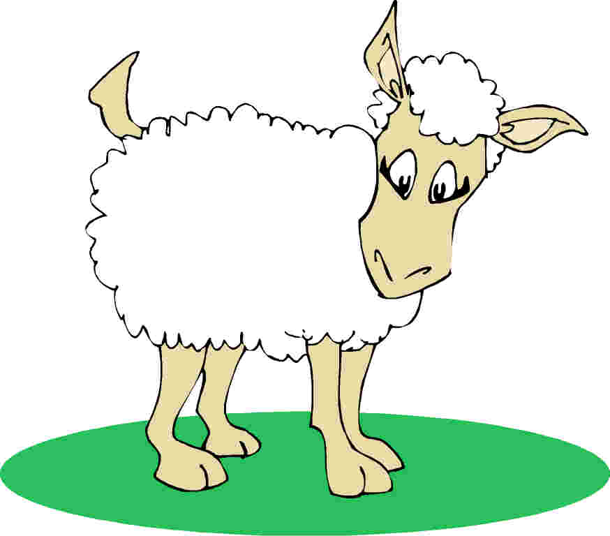 Lamb Clipart Black And White