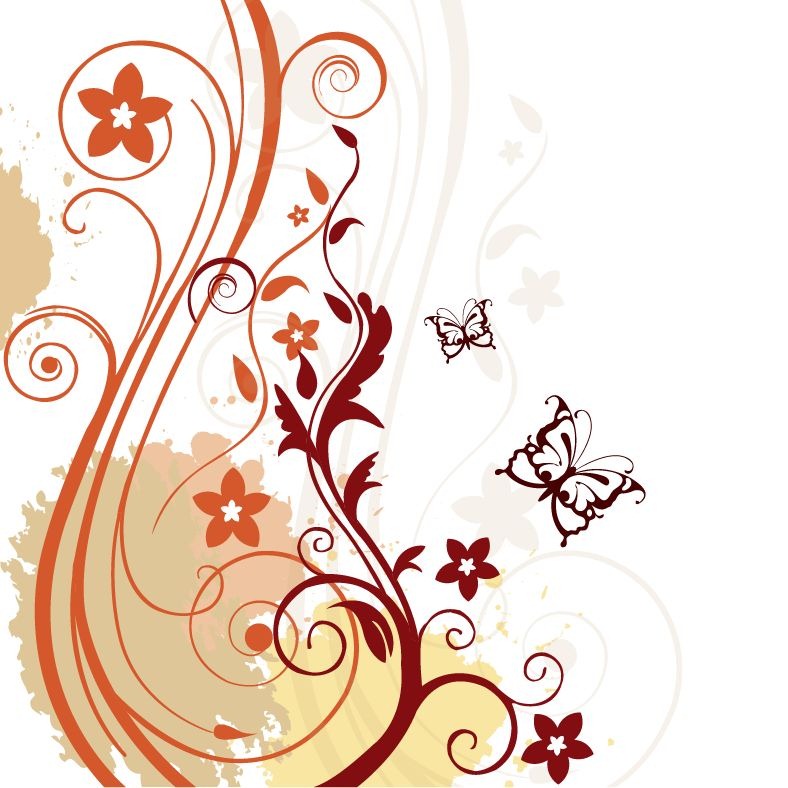 Abstract Floral Background | Free Vector Graphics | All Free Web ...