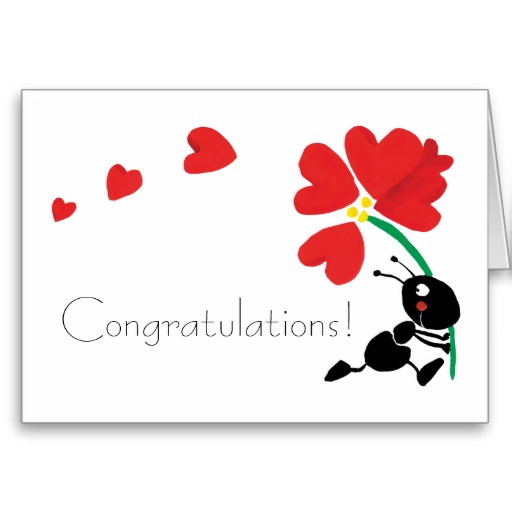 Congratulations! cartoon design greeting card | Zazzle