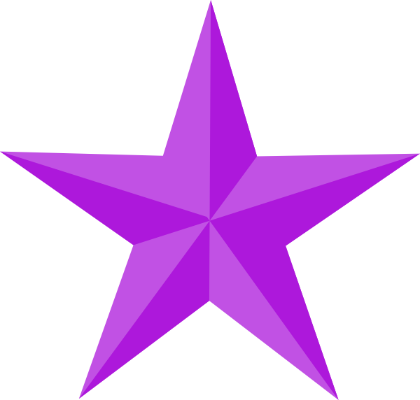 Purple Star clip art - vector clip art online, royalty free ...