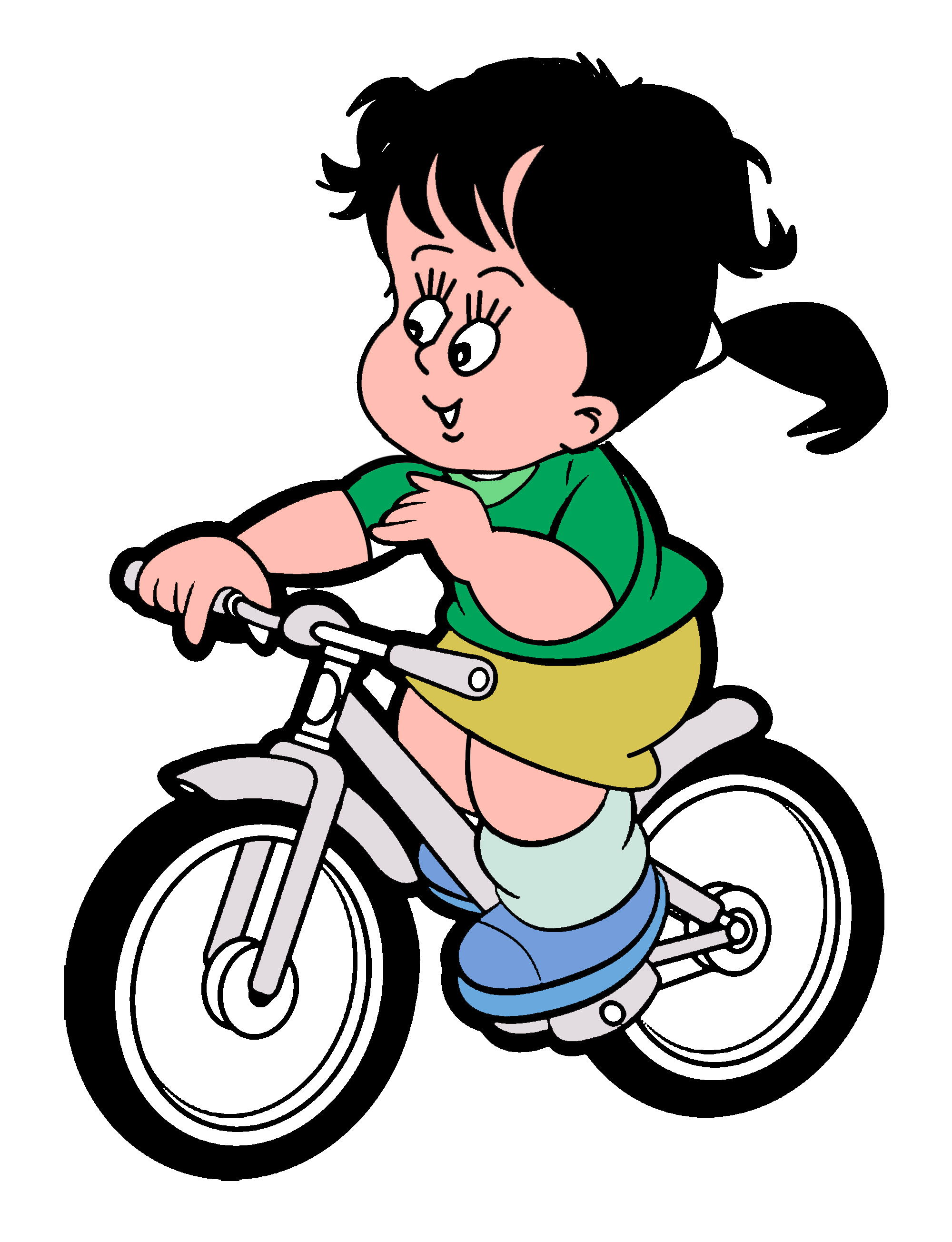 clipart child on bike - photo #35