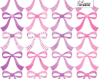 Popular items for clipart bow on Etsy