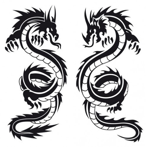 Black And White Dragon Images - Cliparts.co