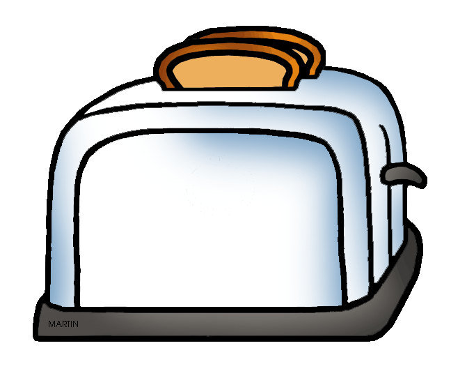 Free Mini Images Arts Clip Art by Phillip Martin, White Toaster