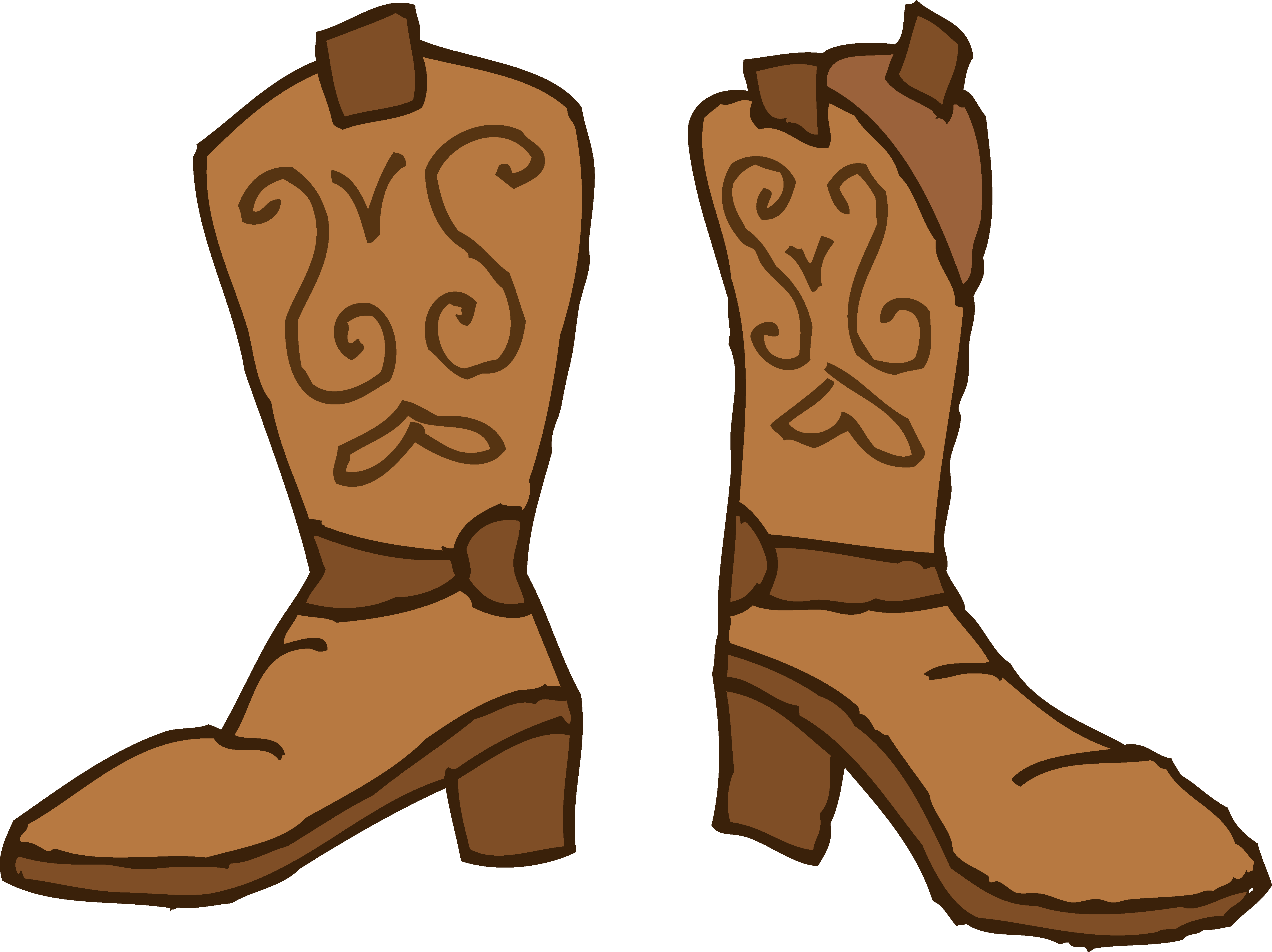 Cartoon Cowboy Boots - Cliparts.co
