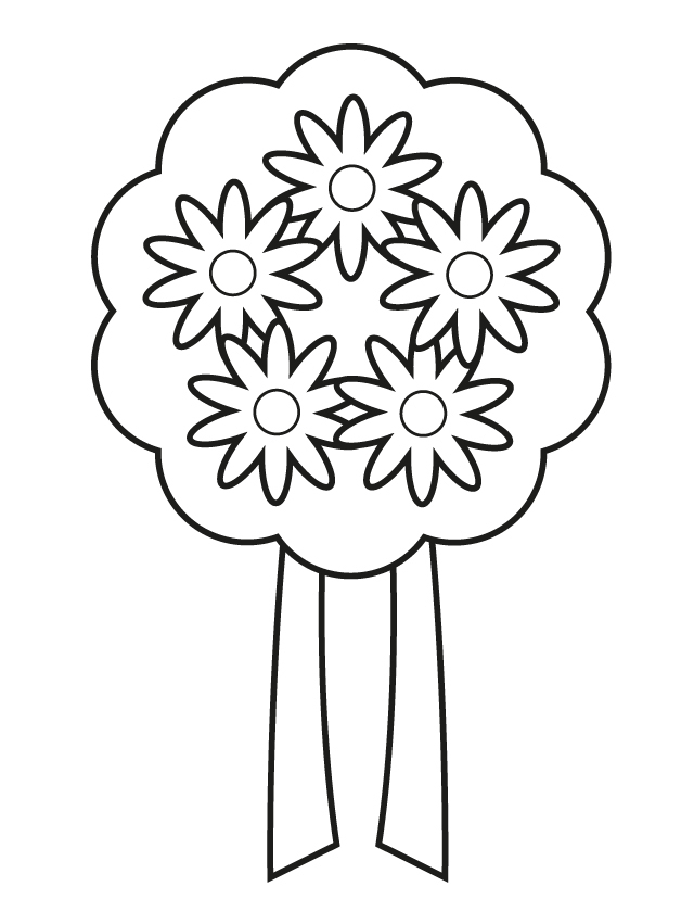 Wedding Bouquet 7 - Free Printable Coloring Pages