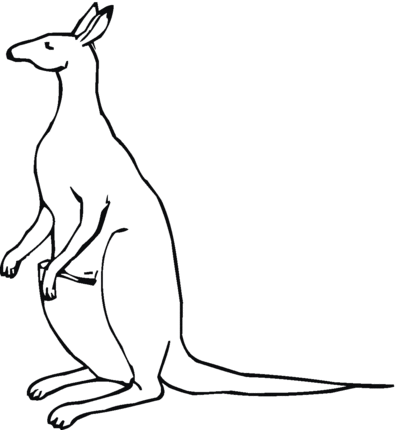 Print Tree Kangaroo Coloring Pages Picture Car Pictures