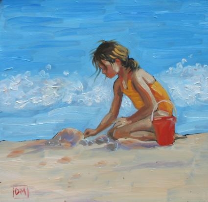 Beach Art, original painting by artist Debbie Miller ...