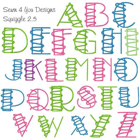 Sewn 4 You Designs~Alphabets and Fonts Embroidery Designs