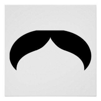 Mustache Silhouette Art, Mustache Silhouette Paintings & Framed ...