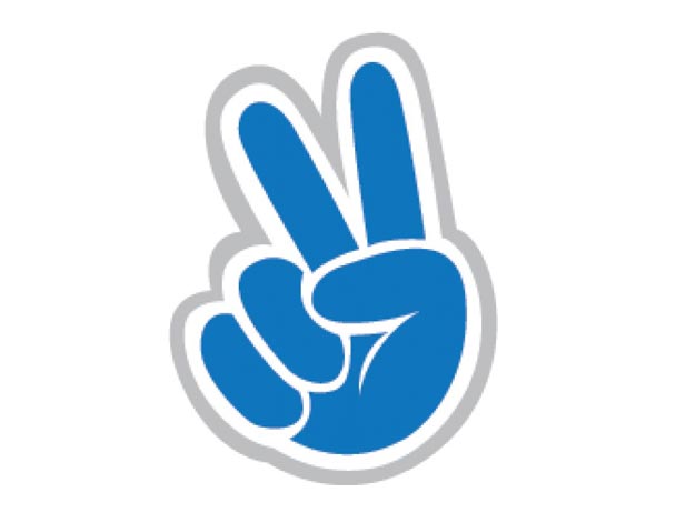 Peace Sign With Hands Template - NextInvitation Templates
