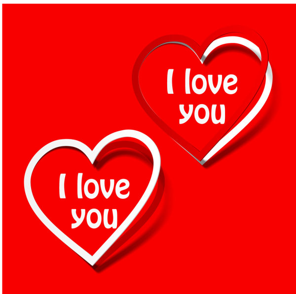 Heart shapes - I love you - Download free Other vectors