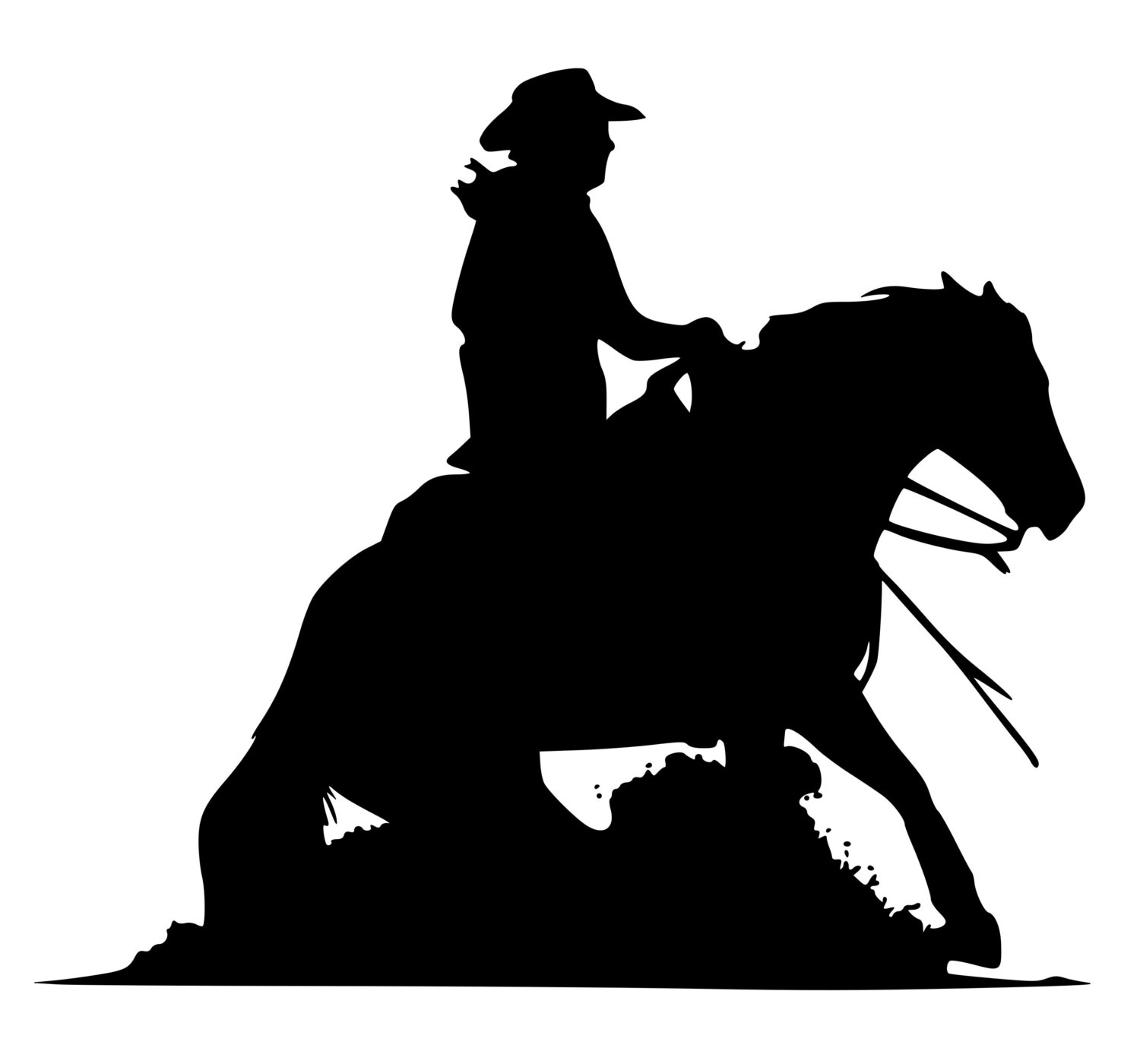 Images For > Reining Horse Silhouette