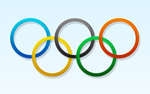 Pix For > Olympic Rings Logo Clip Art