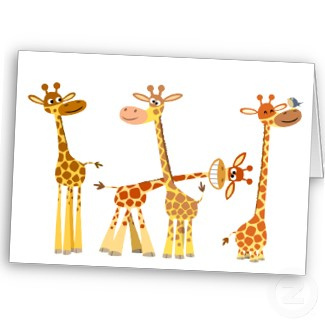 Cartoon Giraffes: The Herd greeting card | Flickr - Photo Sharing!