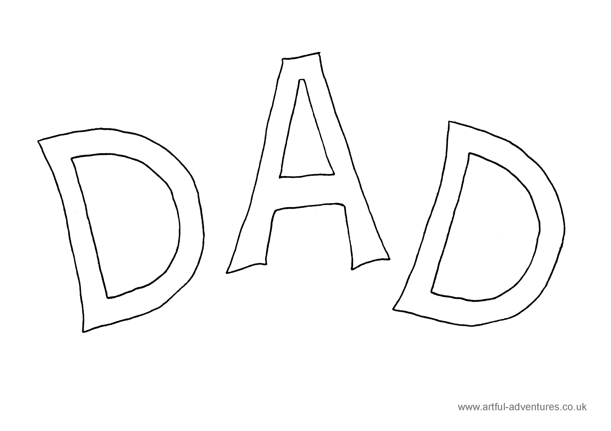 Free coloring pages of miss you dad