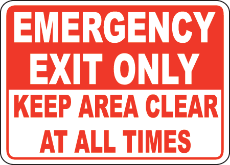 Emergency Exit Sign by SafetySign.com - A5162