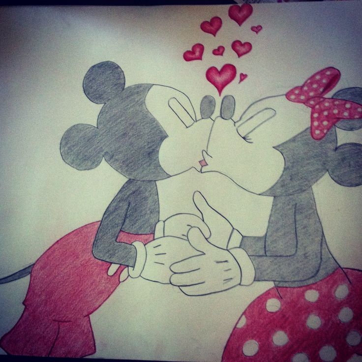 Mickey Mouse And Minnie Mouse Love - Cliparts.co
