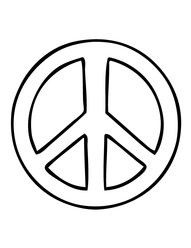 Free Printable Peace Sign Coloring Pages | HM Coloring Pages