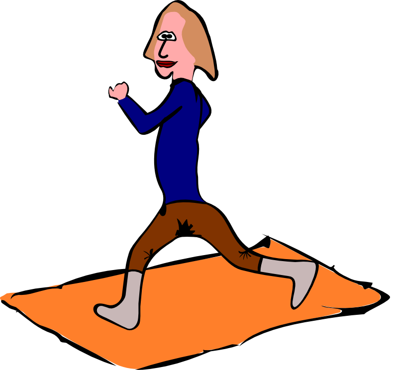 Clipart - Exercising woman