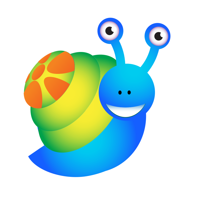 Clipart - cartoon snail حلزون