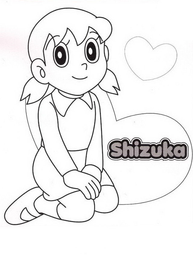 Shizuka Coloring Page | Kids Coloring Page