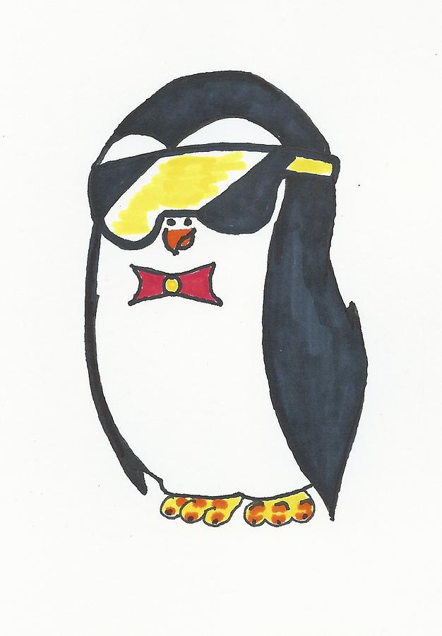 Cool Penguin by Michelle Cruz - Cool Penguin Drawing - Cool ...