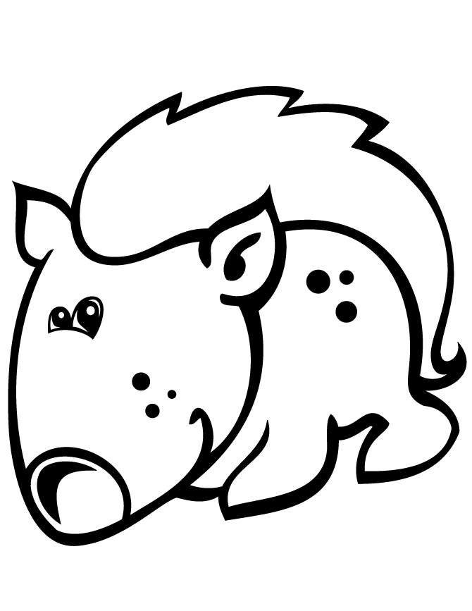 Cute Porcupine For Toddlers Coloring Page | HM Coloring Pages