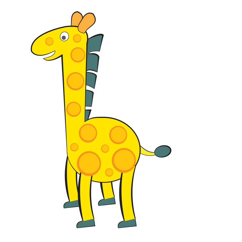 Clipart - Giraffe زرافة
