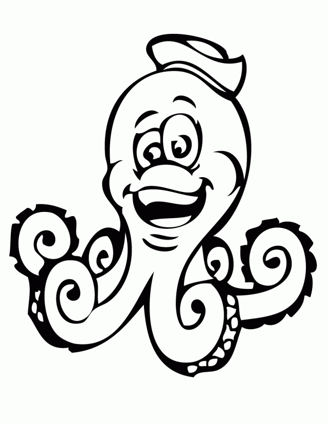 Octopus Coloring Pages Coloring Pages For Kids Octopus Coloring ...