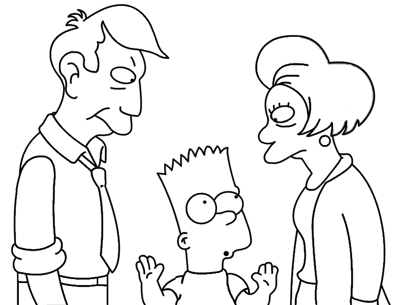 kr simpsons Colouring Pages