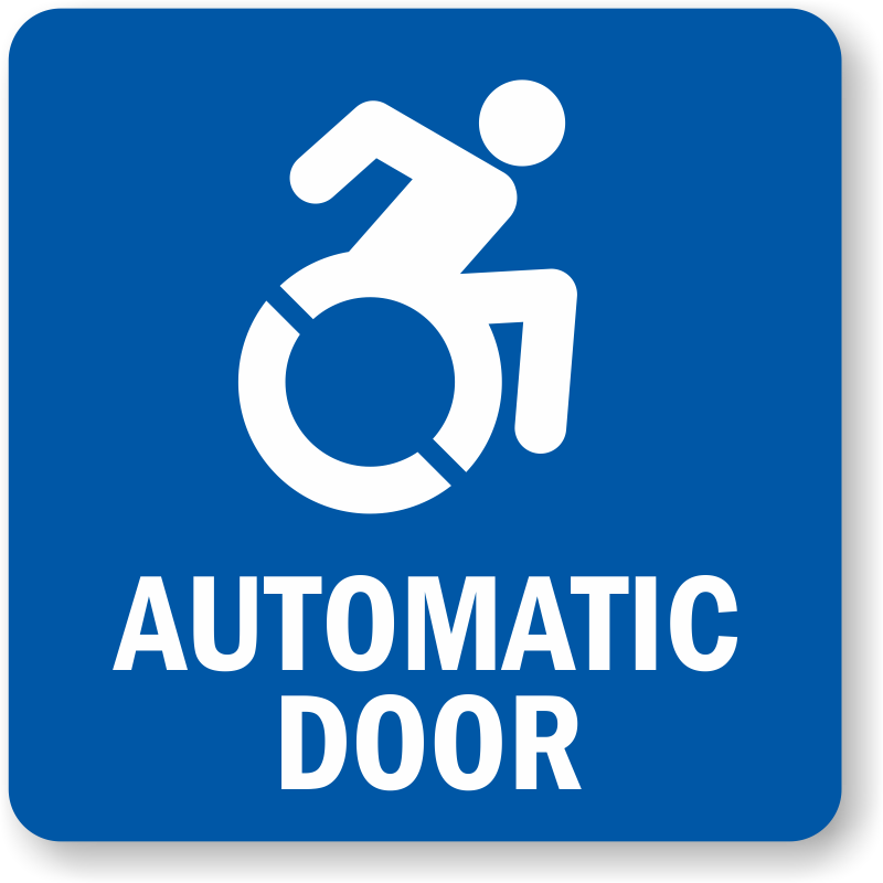 Automatic Door Signs and Labels – Best Quality Custom Door Signs