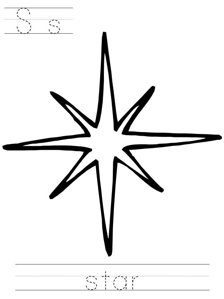 Star Line Drawing - Cliparts.co