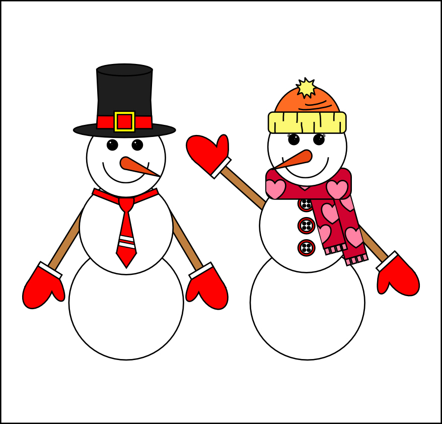 Smarty Pants Fun Printables: Printable Snowman and Snow Woman Arts ...