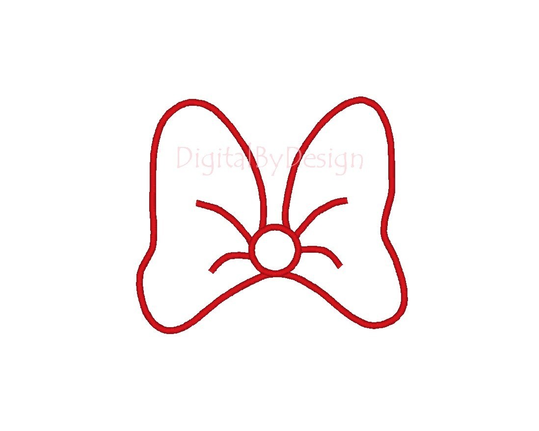 Minnie Bow Outline Images & Pictures - Becuo