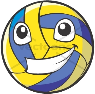 Happy VOLLEYBALL Cartoon - Others - Buy Clip Art | Buy ...