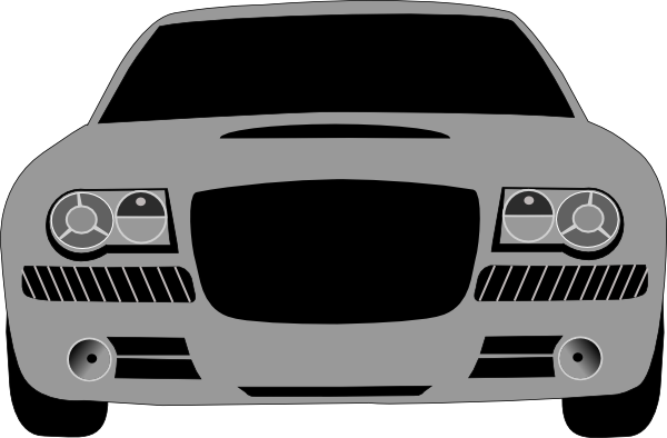 Grey Sports Car clip art Free Vector / 4Vector