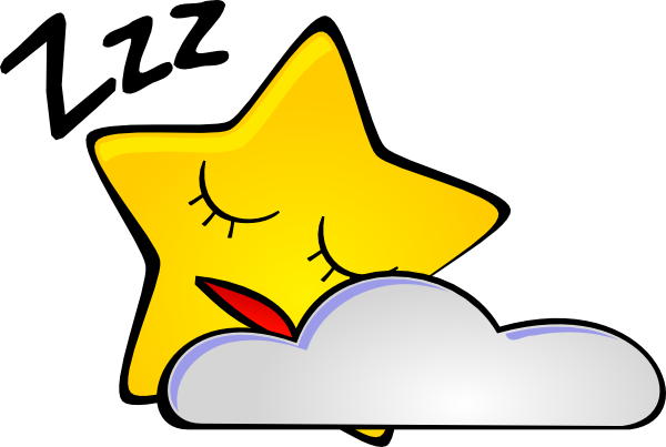 Sleeping Star clip art - vector clip art online, royalty free ...