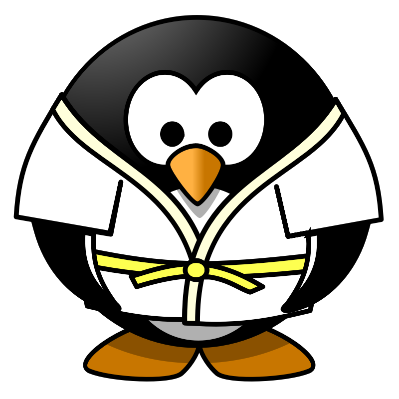Clipart - Judo Penguin